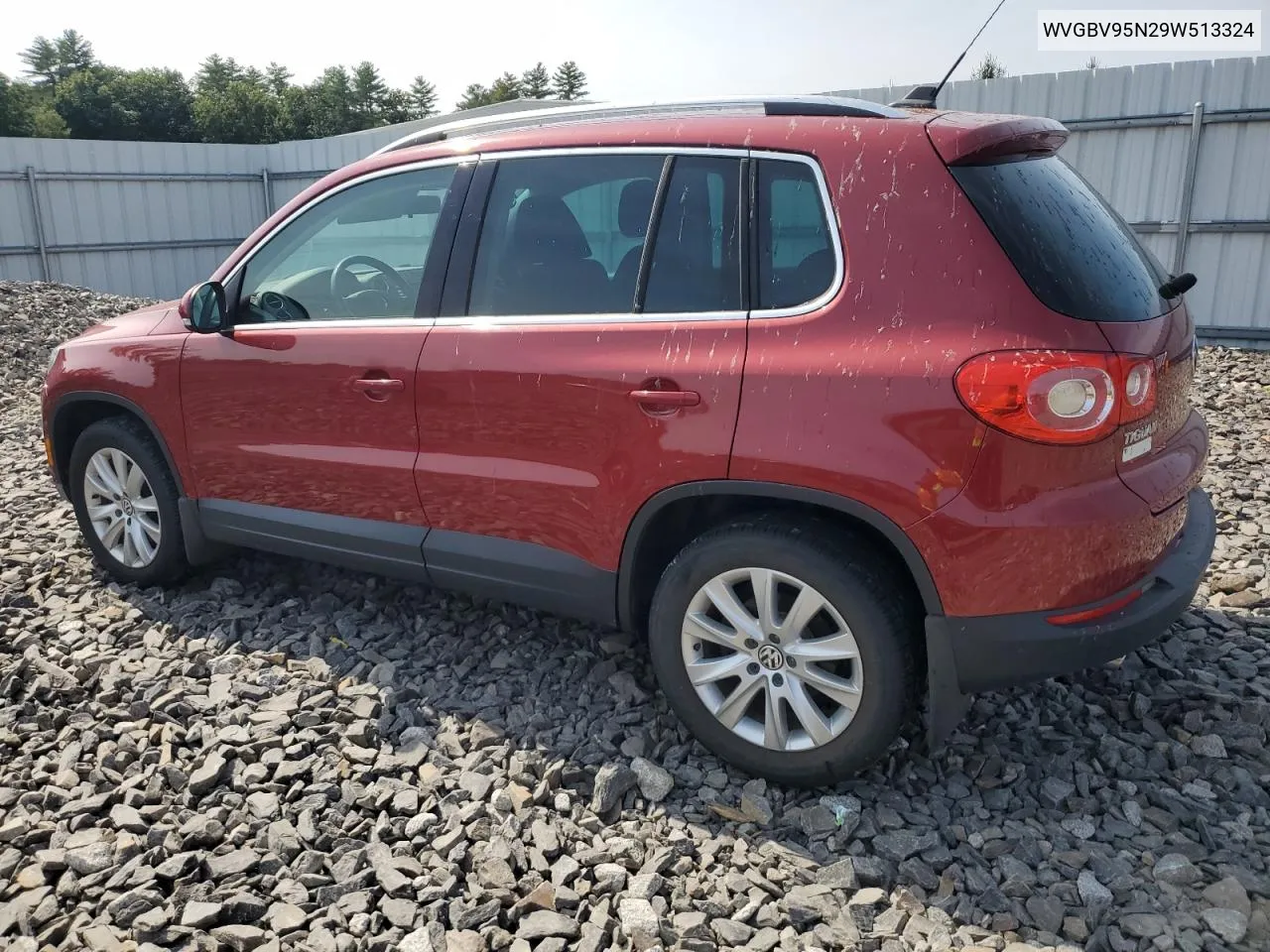 2009 Volkswagen Tiguan Se VIN: WVGBV95N29W513324 Lot: 72324754