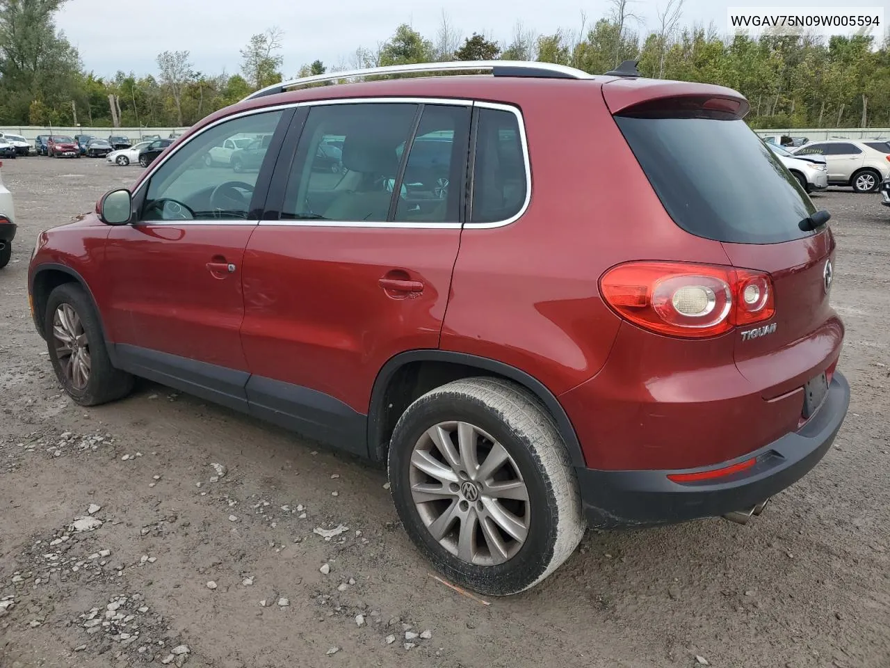 WVGAV75N09W005594 2009 Volkswagen Tiguan S