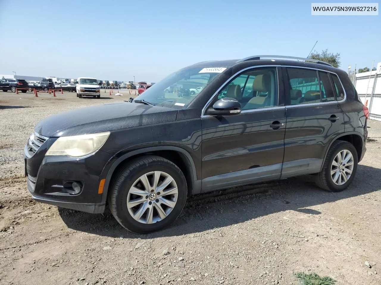 2009 Volkswagen Tiguan S VIN: WVGAV75N39W527216 Lot: 75563864