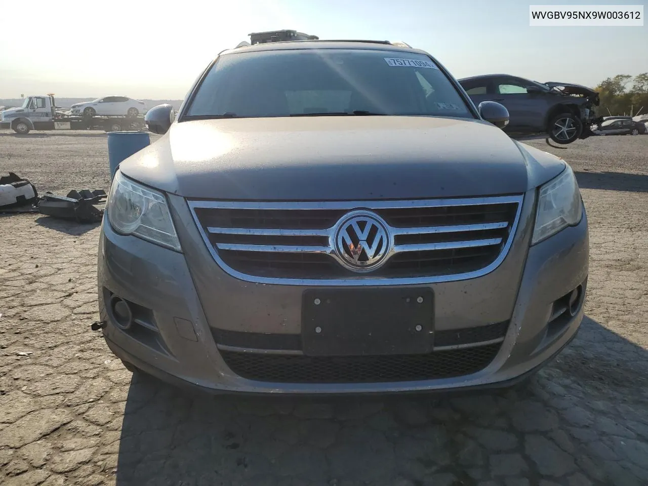 2009 Volkswagen Tiguan Se VIN: WVGBV95NX9W003612 Lot: 75771094