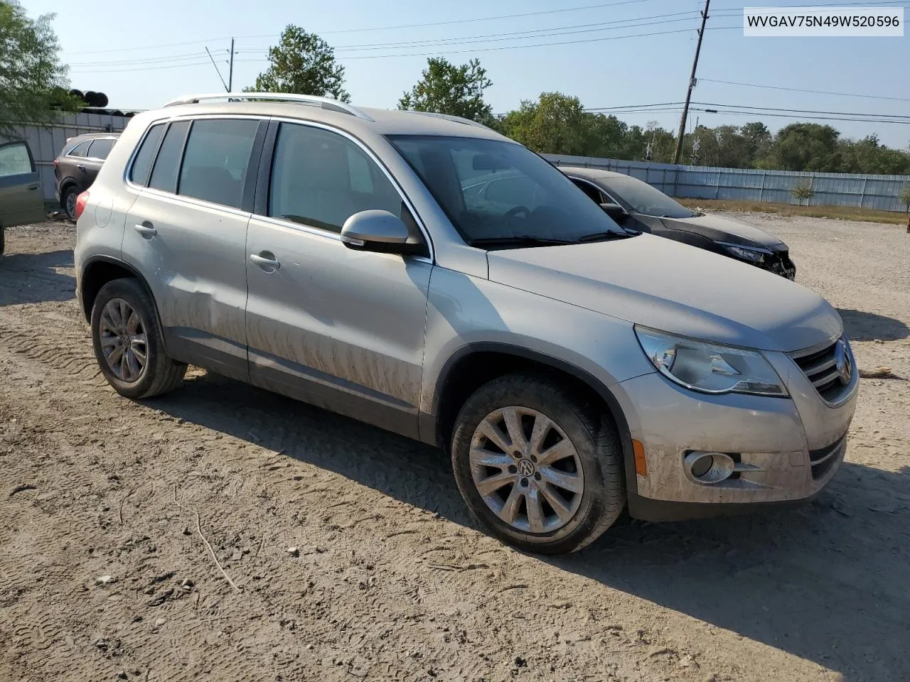 2009 Volkswagen Tiguan S VIN: WVGAV75N49W520596 Lot: 75893274