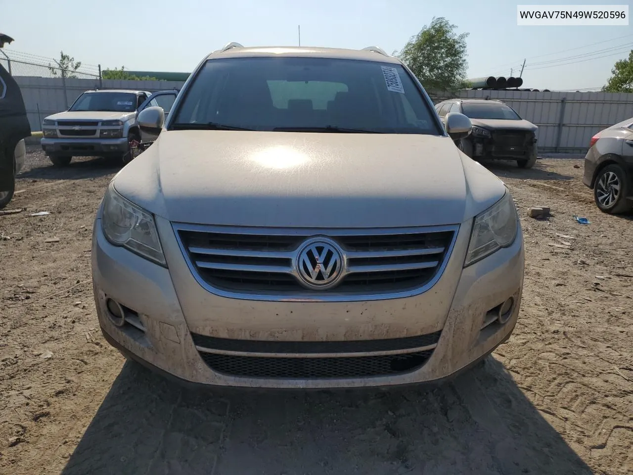 2009 Volkswagen Tiguan S VIN: WVGAV75N49W520596 Lot: 75893274