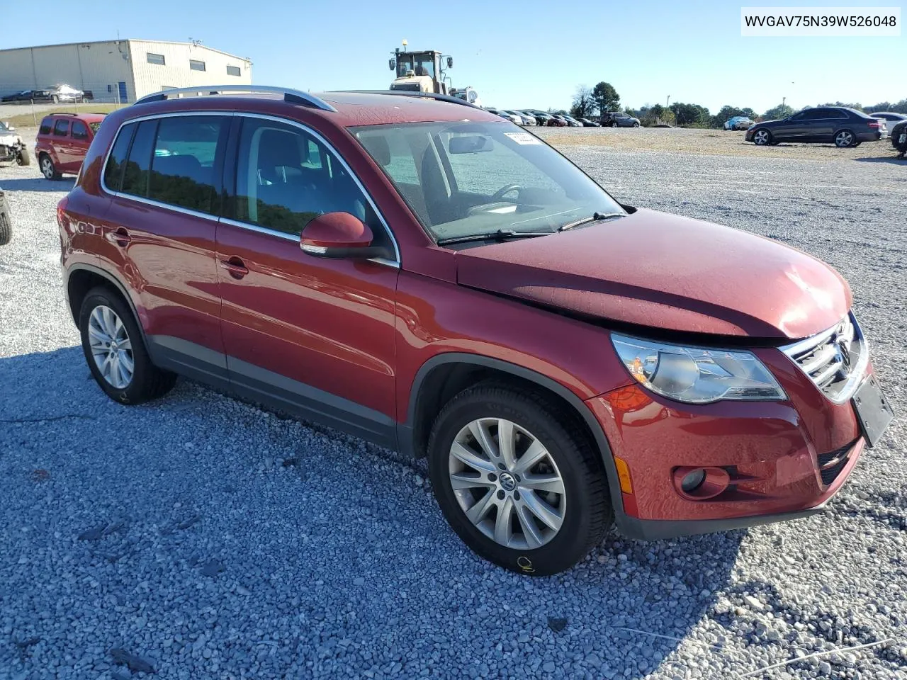 2009 Volkswagen Tiguan S VIN: WVGAV75N39W526048 Lot: 76322654