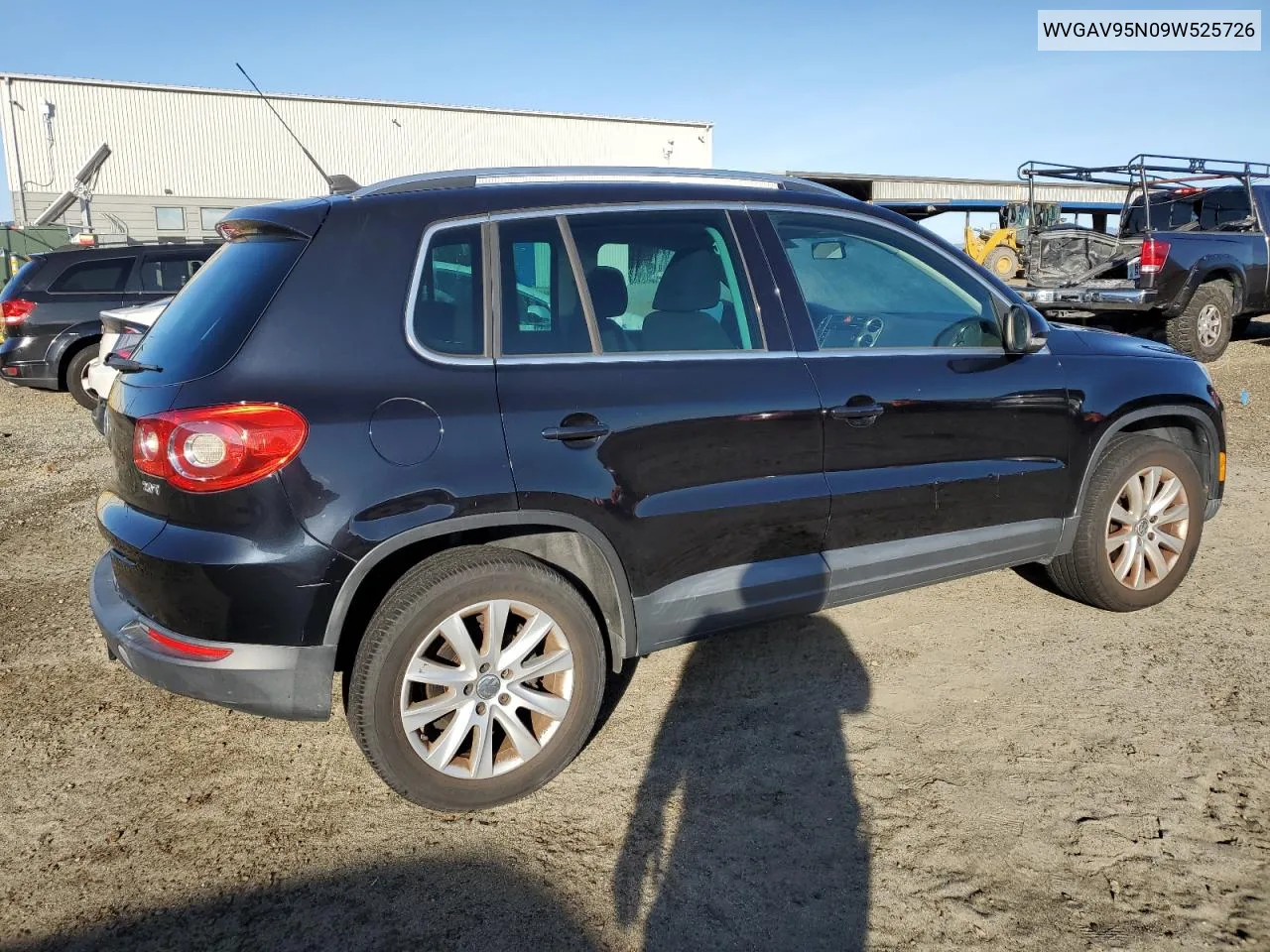 2009 Volkswagen Tiguan S VIN: WVGAV95N09W525726 Lot: 78879624