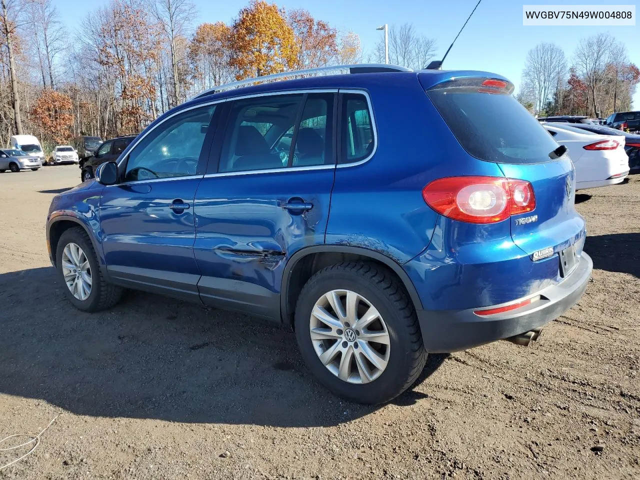 2009 Volkswagen Tiguan Se VIN: WVGBV75N49W004808 Lot: 79886834