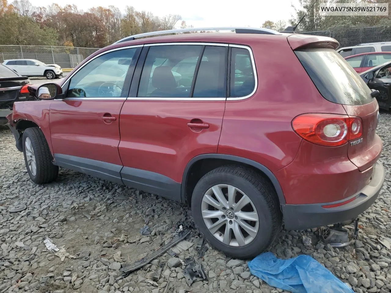 2009 Volkswagen Tiguan S VIN: WVGAV75N39W521769 Lot: 79893134