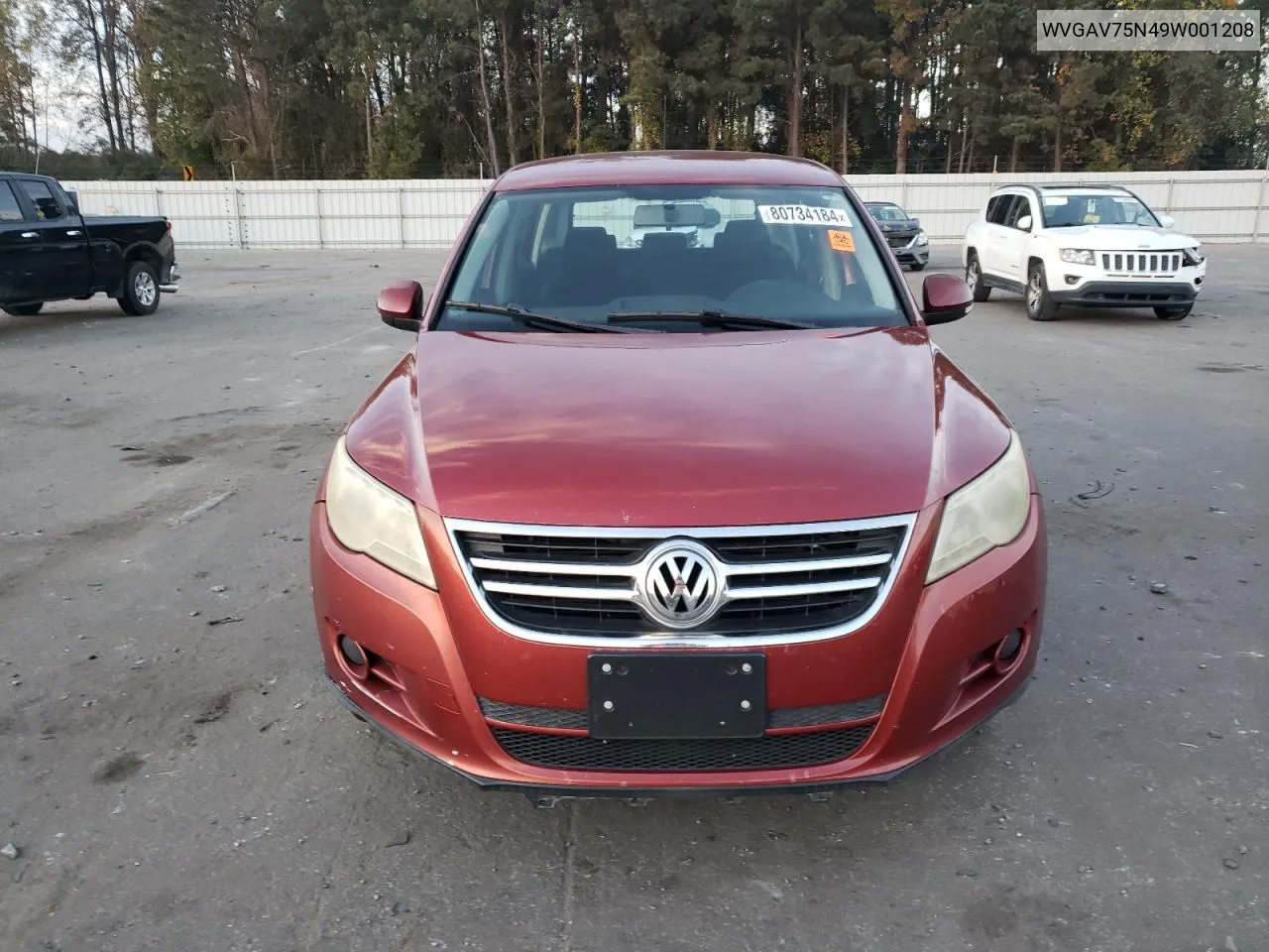 2009 Volkswagen Tiguan S VIN: WVGAV75N49W001208 Lot: 80734184