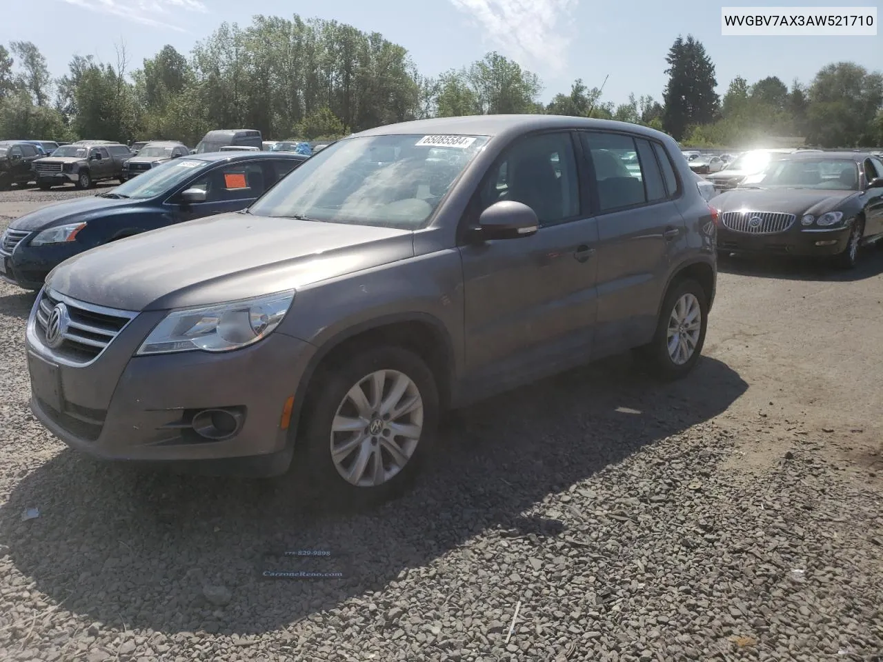 2010 Volkswagen Tiguan Se VIN: WVGBV7AX3AW521710 Lot: 65085584