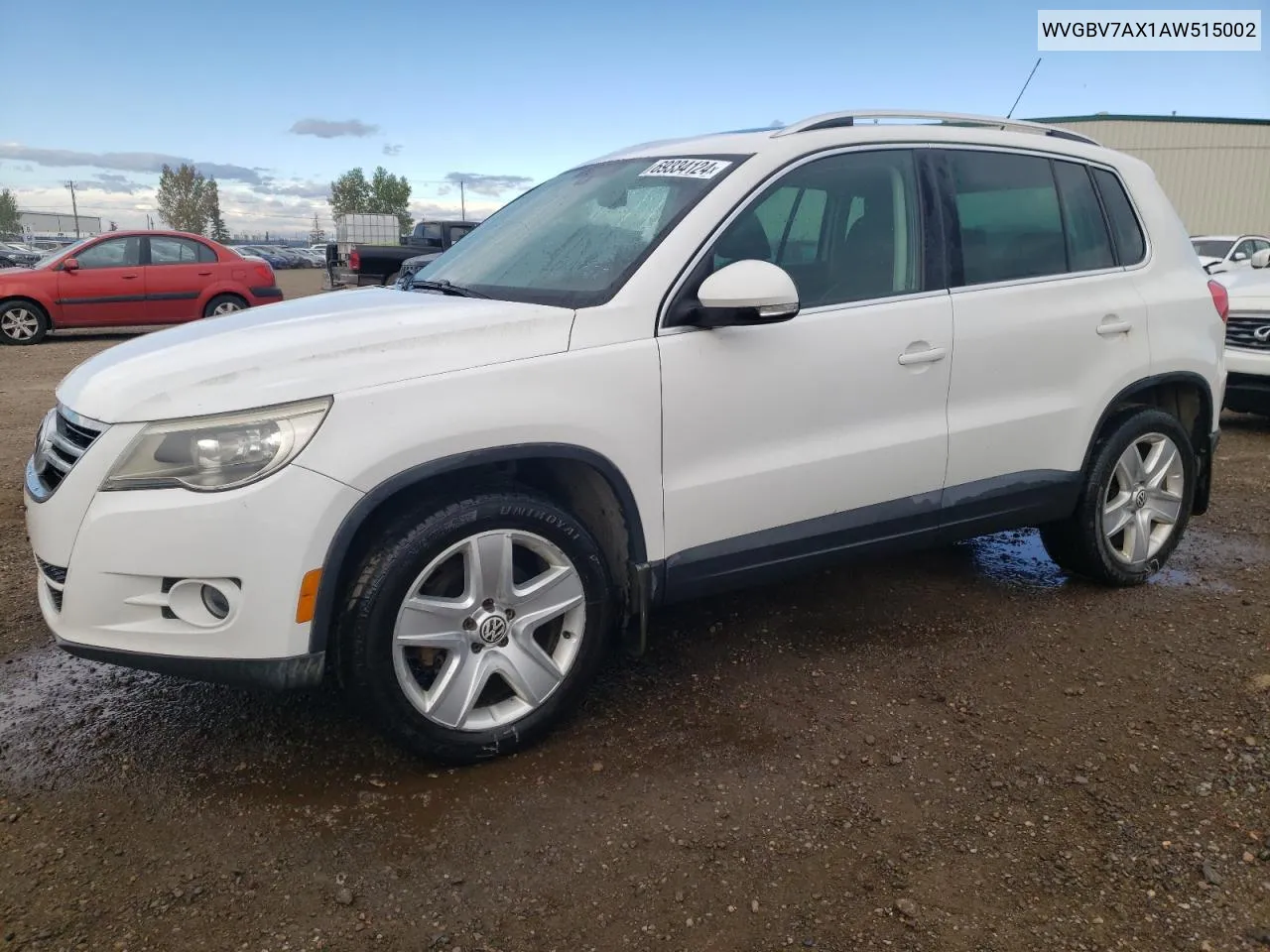 WVGBV7AX1AW515002 2010 Volkswagen Tiguan Se