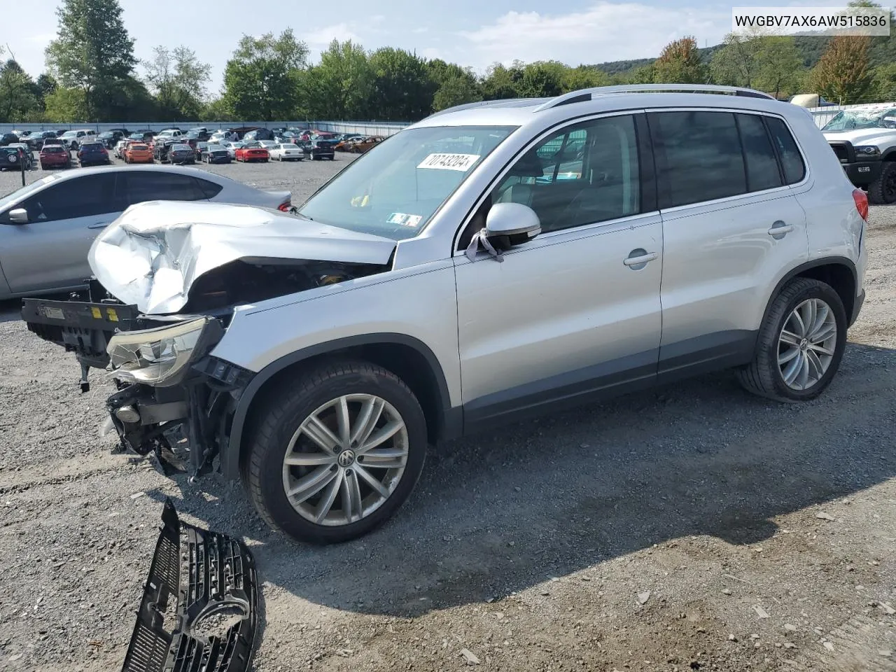 2010 Volkswagen Tiguan Se VIN: WVGBV7AX6AW515836 Lot: 70743204