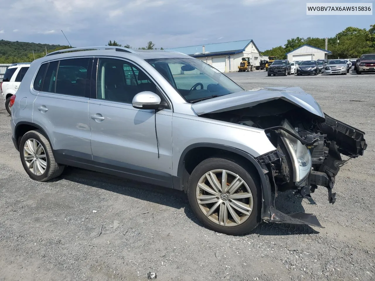 2010 Volkswagen Tiguan Se VIN: WVGBV7AX6AW515836 Lot: 70743204