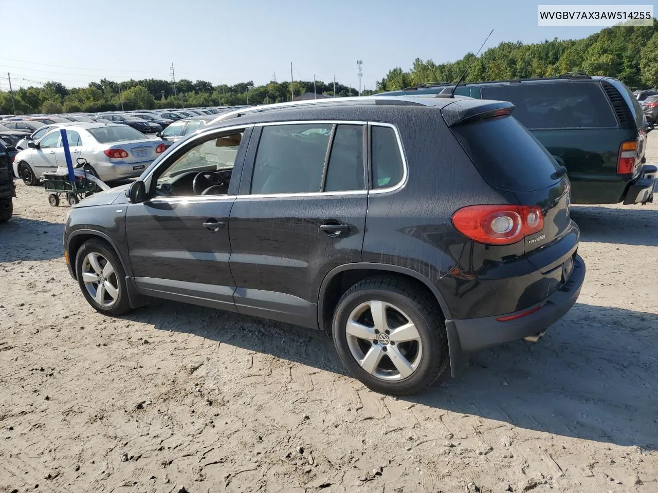 2010 Volkswagen Tiguan Se VIN: WVGBV7AX3AW514255 Lot: 71745944