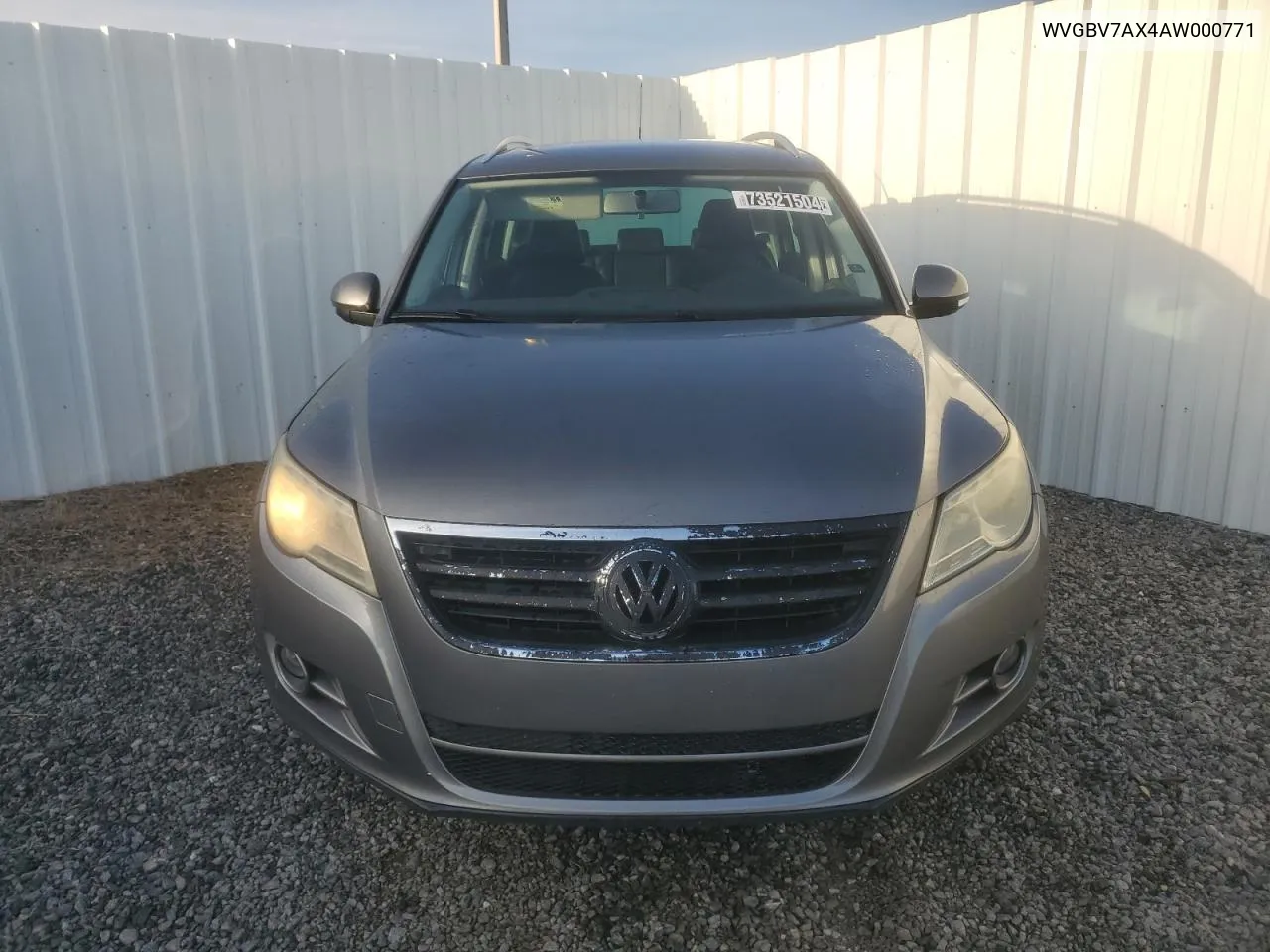 2010 Volkswagen Tiguan Se VIN: WVGBV7AX4AW000771 Lot: 73521504