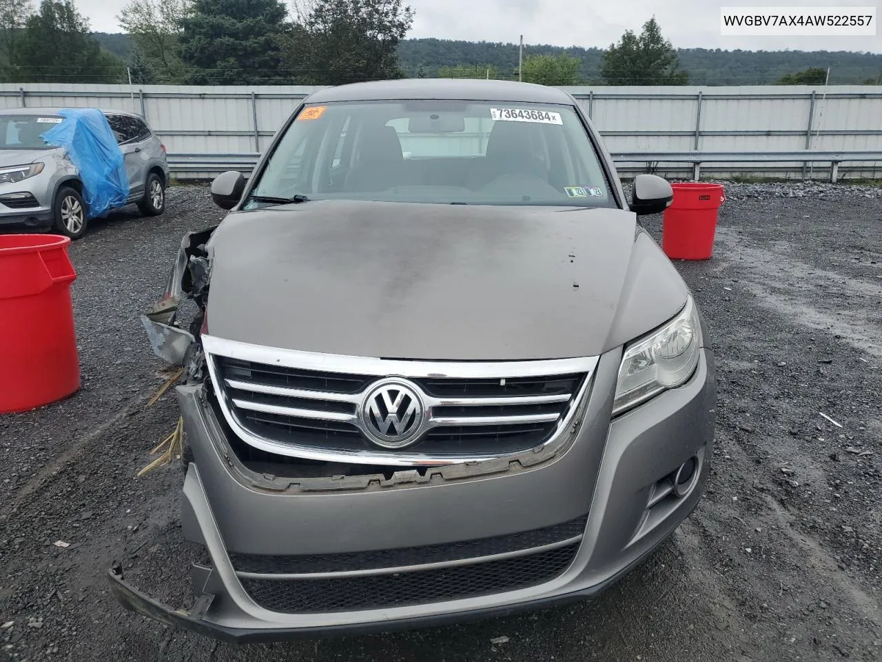 2010 Volkswagen Tiguan Se VIN: WVGBV7AX4AW522557 Lot: 73643684