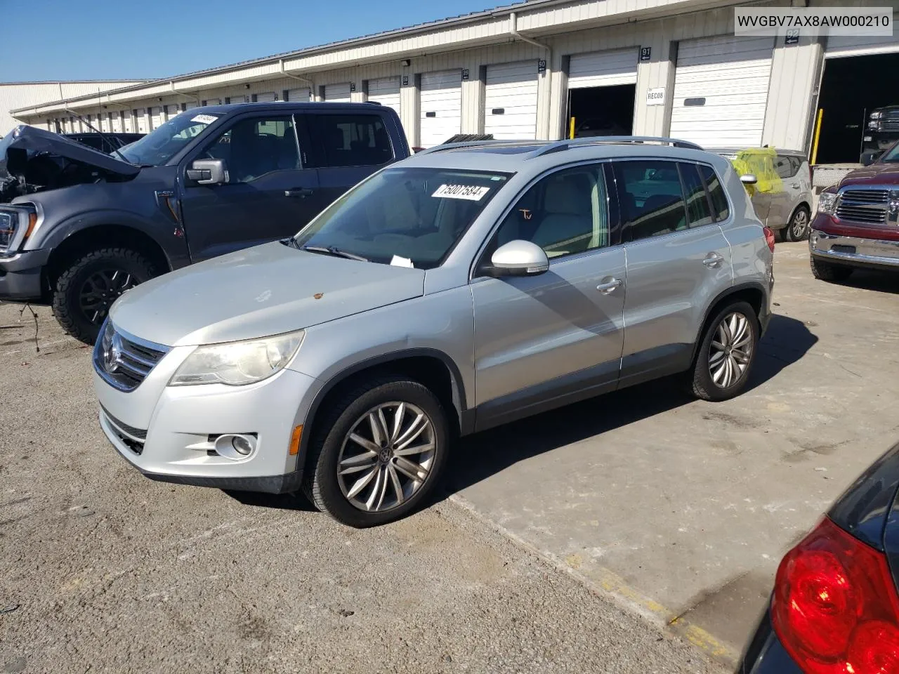 2010 Volkswagen Tiguan Se VIN: WVGBV7AX8AW000210 Lot: 75007584