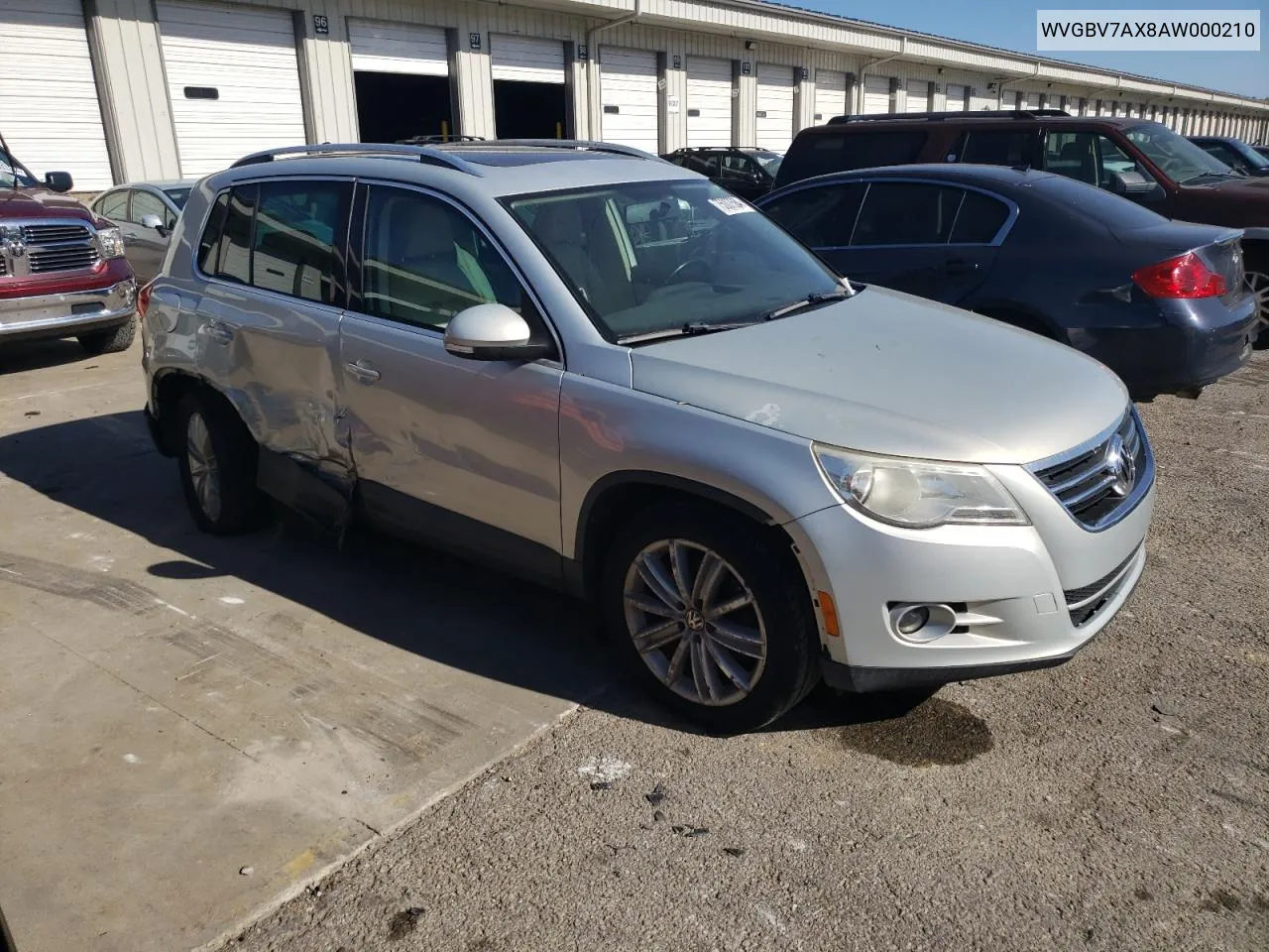 2010 Volkswagen Tiguan Se VIN: WVGBV7AX8AW000210 Lot: 75007584