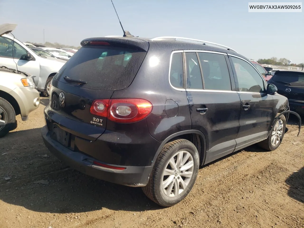 2010 Volkswagen Tiguan Se VIN: WVGBV7AX3AW509265 Lot: 75225914