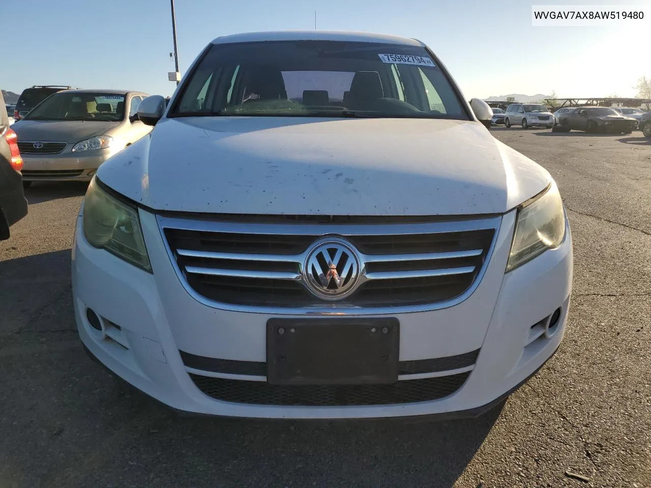 2010 Volkswagen Tiguan S VIN: WVGAV7AX8AW519480 Lot: 75962794