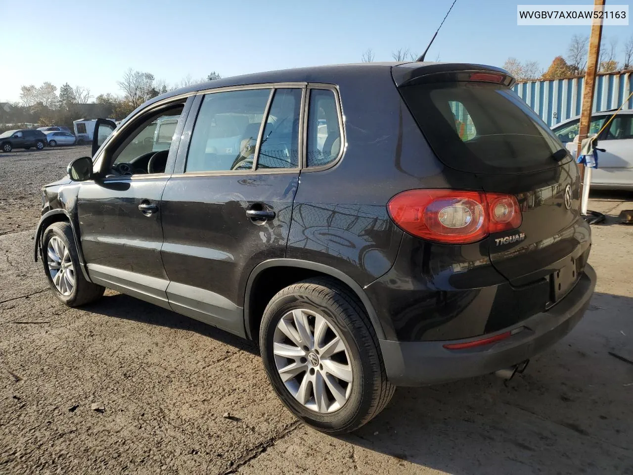 2010 Volkswagen Tiguan Se VIN: WVGBV7AX0AW521163 Lot: 77359044