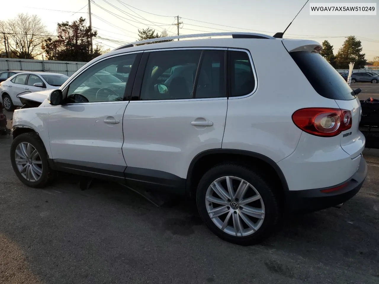 2010 Volkswagen Tiguan S VIN: WVGAV7AX5AW510249 Lot: 77362744