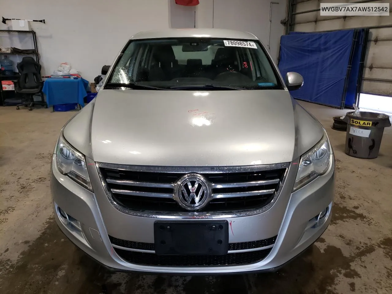 2010 Volkswagen Tiguan Se VIN: WVGBV7AX7AW512542 Lot: 78098574