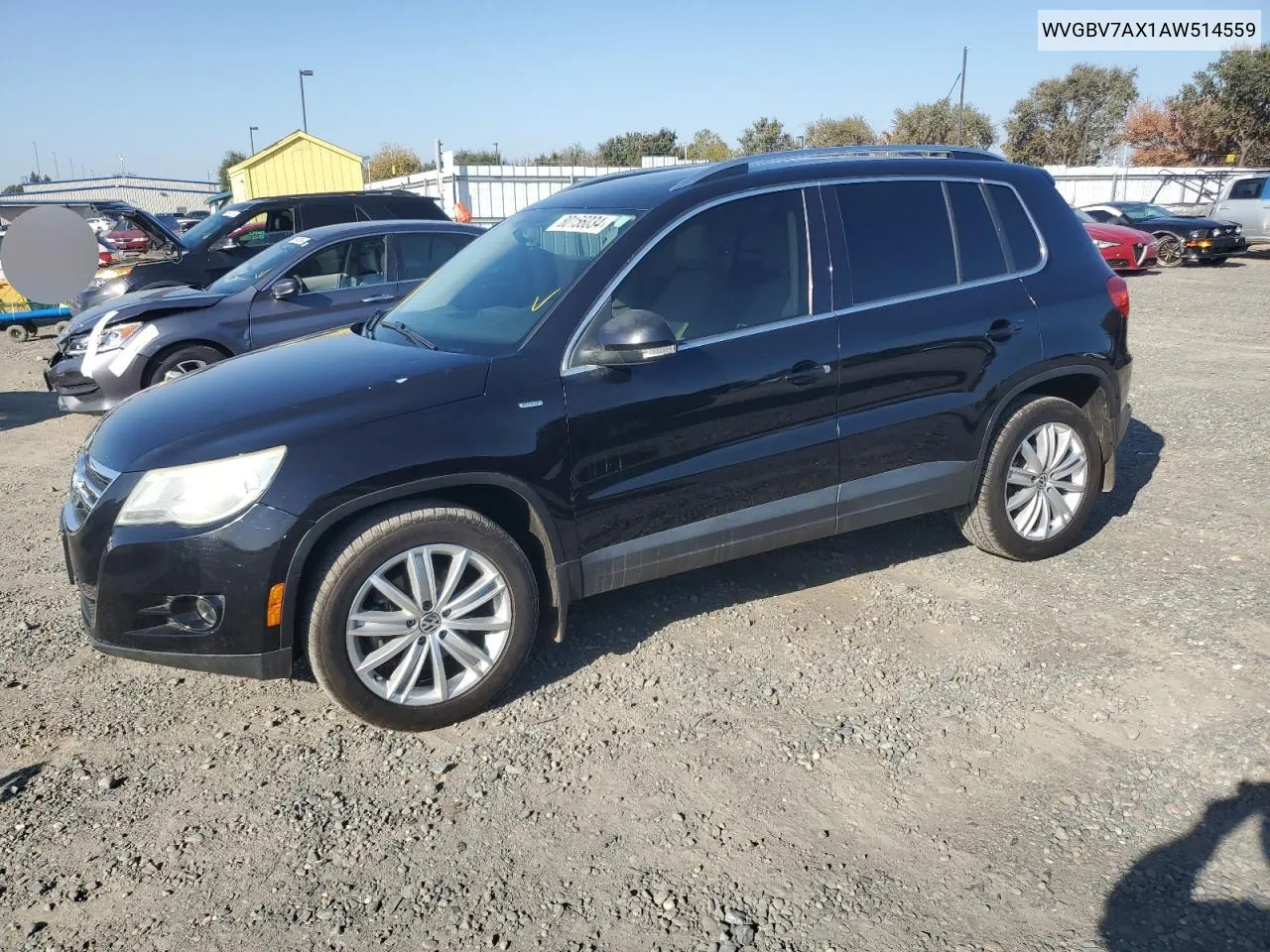 2010 Volkswagen Tiguan Se VIN: WVGBV7AX1AW514559 Lot: 80156034