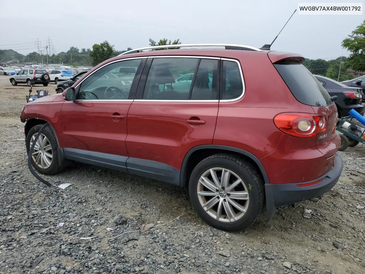 WVGBV7AX4BW001792 2011 Volkswagen Tiguan S