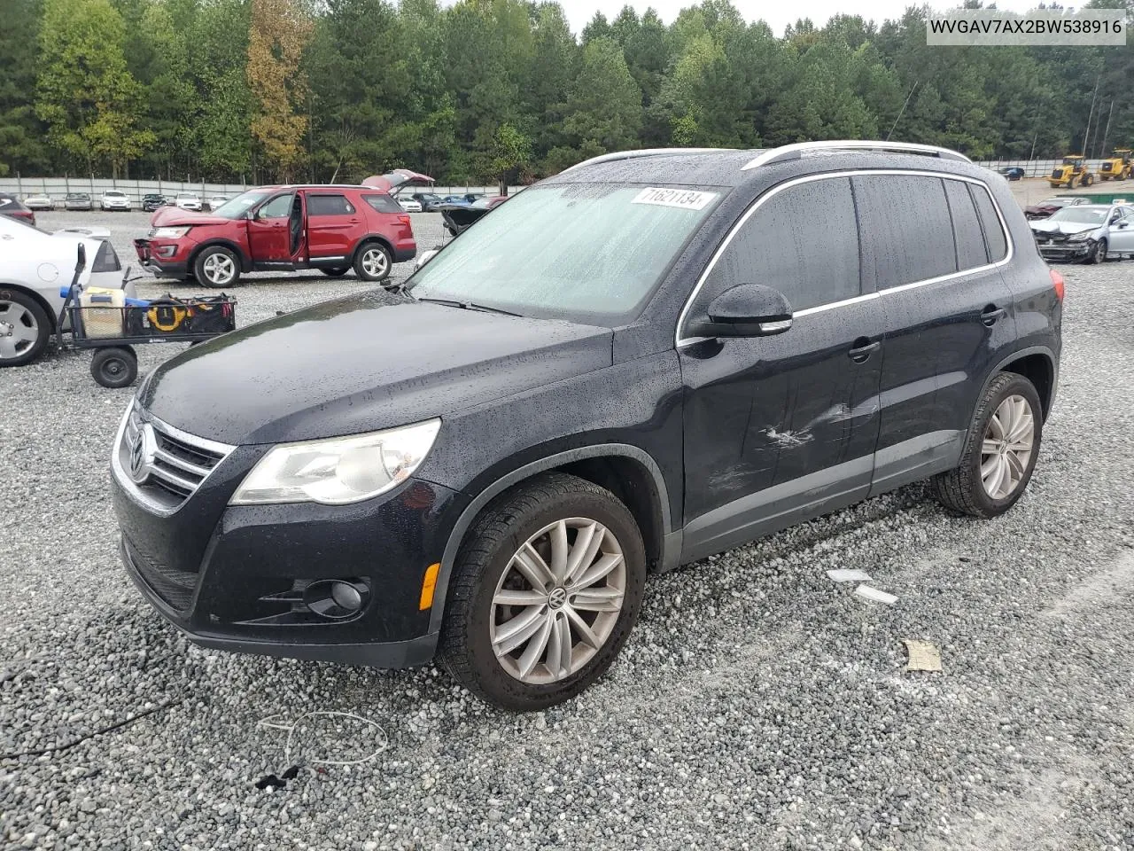 2011 Volkswagen Tiguan S VIN: WVGAV7AX2BW538916 Lot: 71621134