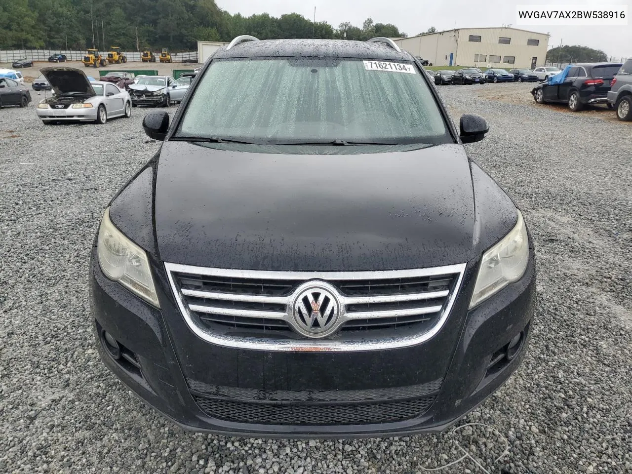 2011 Volkswagen Tiguan S VIN: WVGAV7AX2BW538916 Lot: 71621134