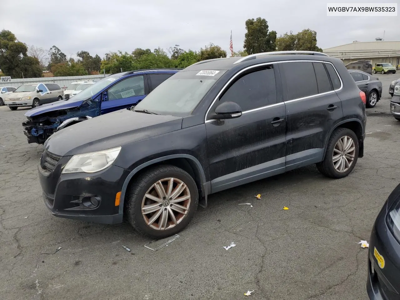 2011 Volkswagen Tiguan S VIN: WVGBV7AX9BW535323 Lot: 72055864