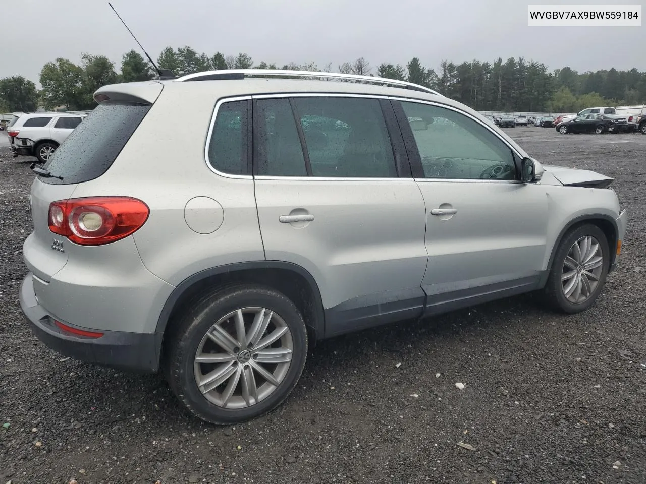 2011 Volkswagen Tiguan S VIN: WVGBV7AX9BW559184 Lot: 72161304