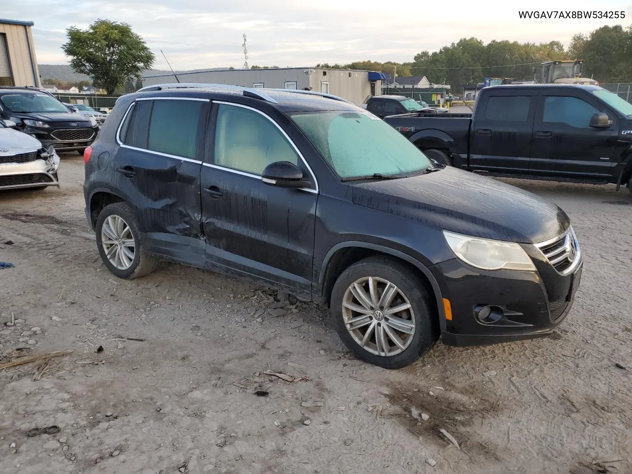 2011 Volkswagen Tiguan S VIN: WVGAV7AX8BW534255 Lot: 74185434