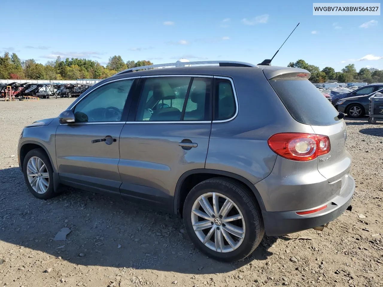 2011 Volkswagen Tiguan S VIN: WVGBV7AX8BW564327 Lot: 75436744