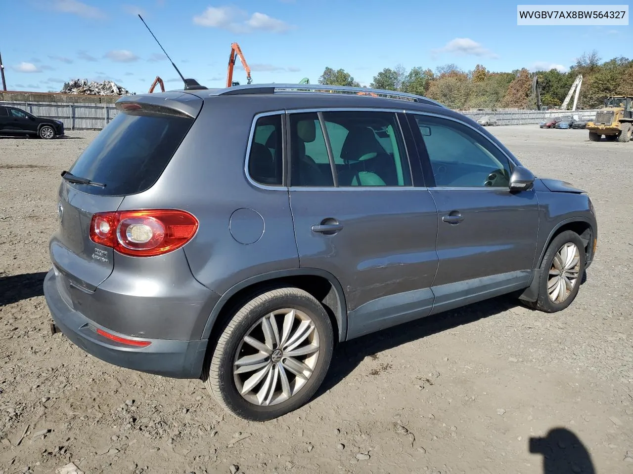 2011 Volkswagen Tiguan S VIN: WVGBV7AX8BW564327 Lot: 75436744