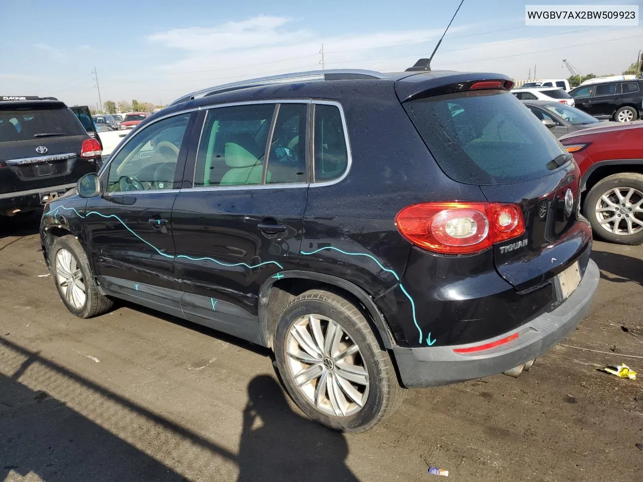 2011 Volkswagen Tiguan S VIN: WVGBV7AX2BW509923 Lot: 75463704