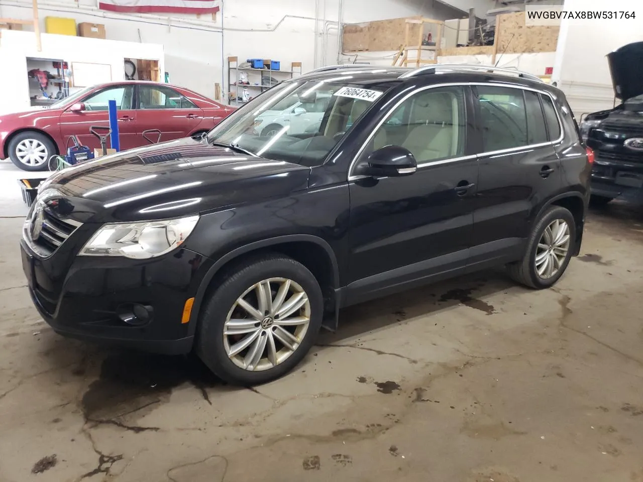 2011 Volkswagen Tiguan S VIN: WVGBV7AX8BW531764 Lot: 76064754