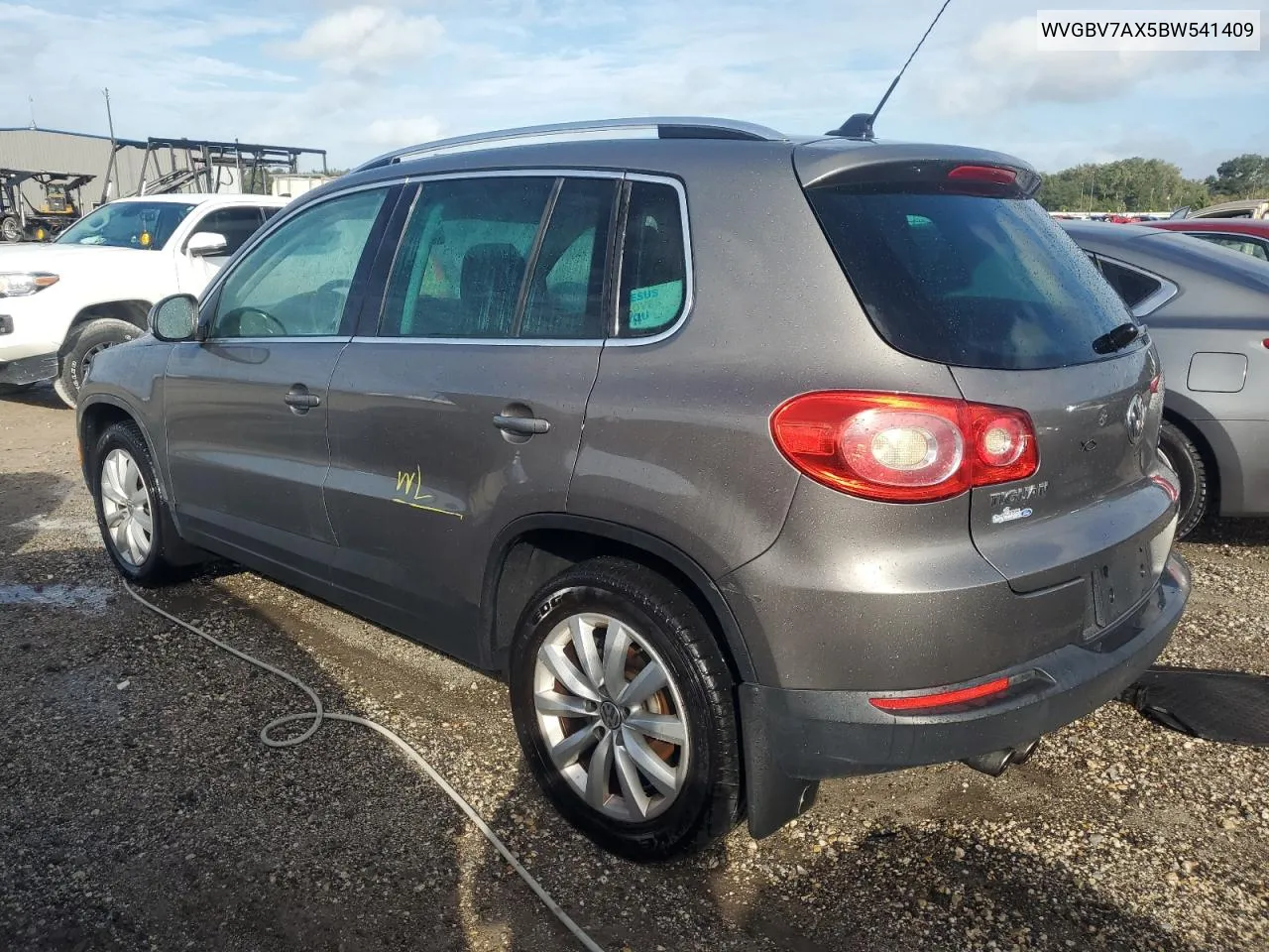 2011 Volkswagen Tiguan S VIN: WVGBV7AX5BW541409 Lot: 77065404