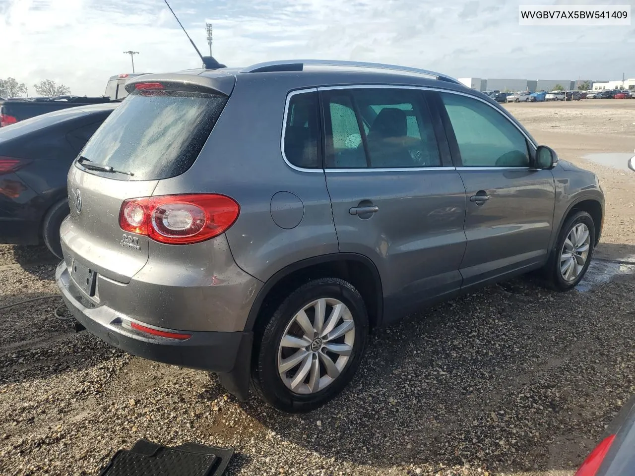 2011 Volkswagen Tiguan S VIN: WVGBV7AX5BW541409 Lot: 77065404