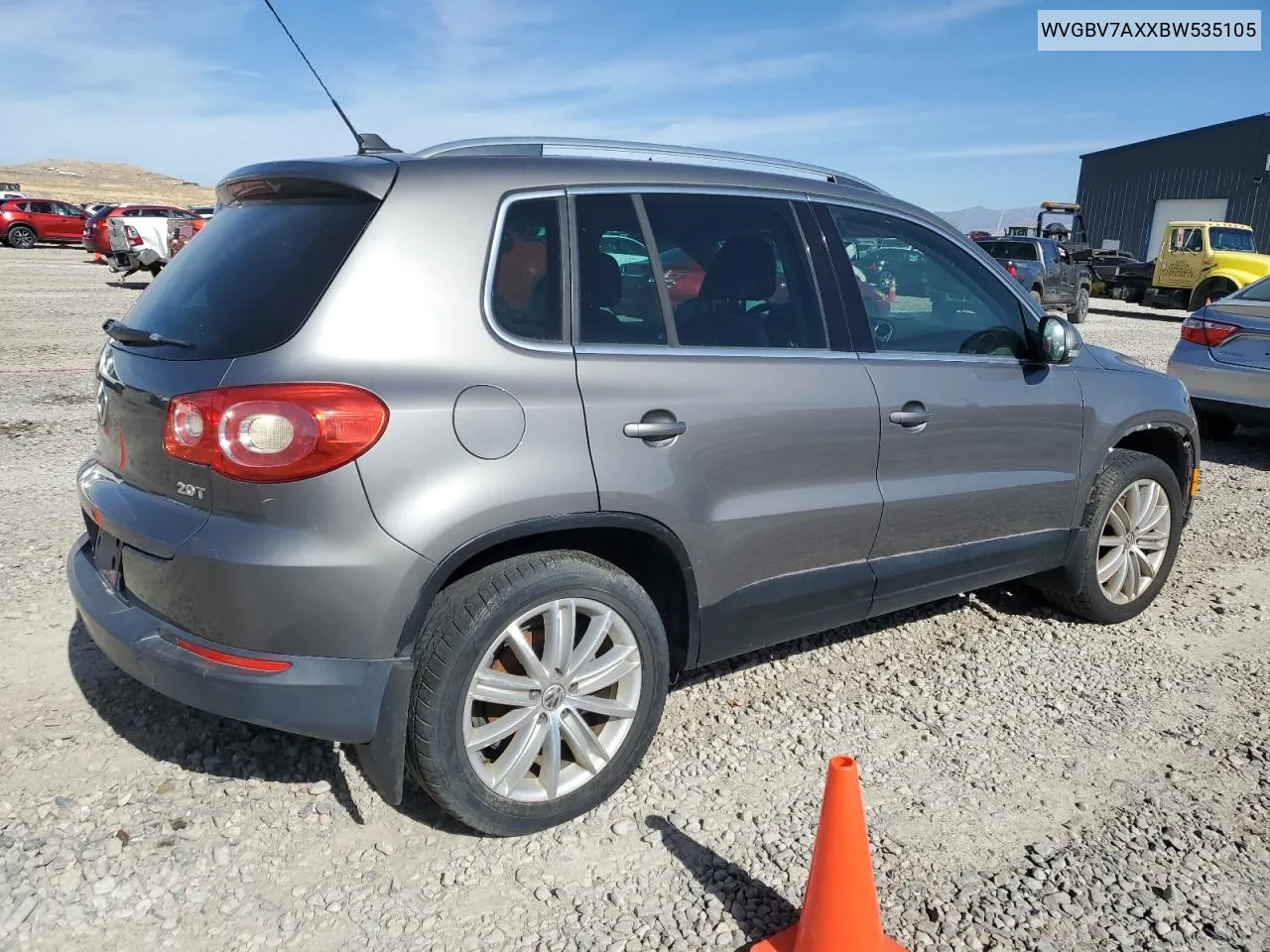 WVGBV7AXXBW535105 2011 Volkswagen Tiguan S