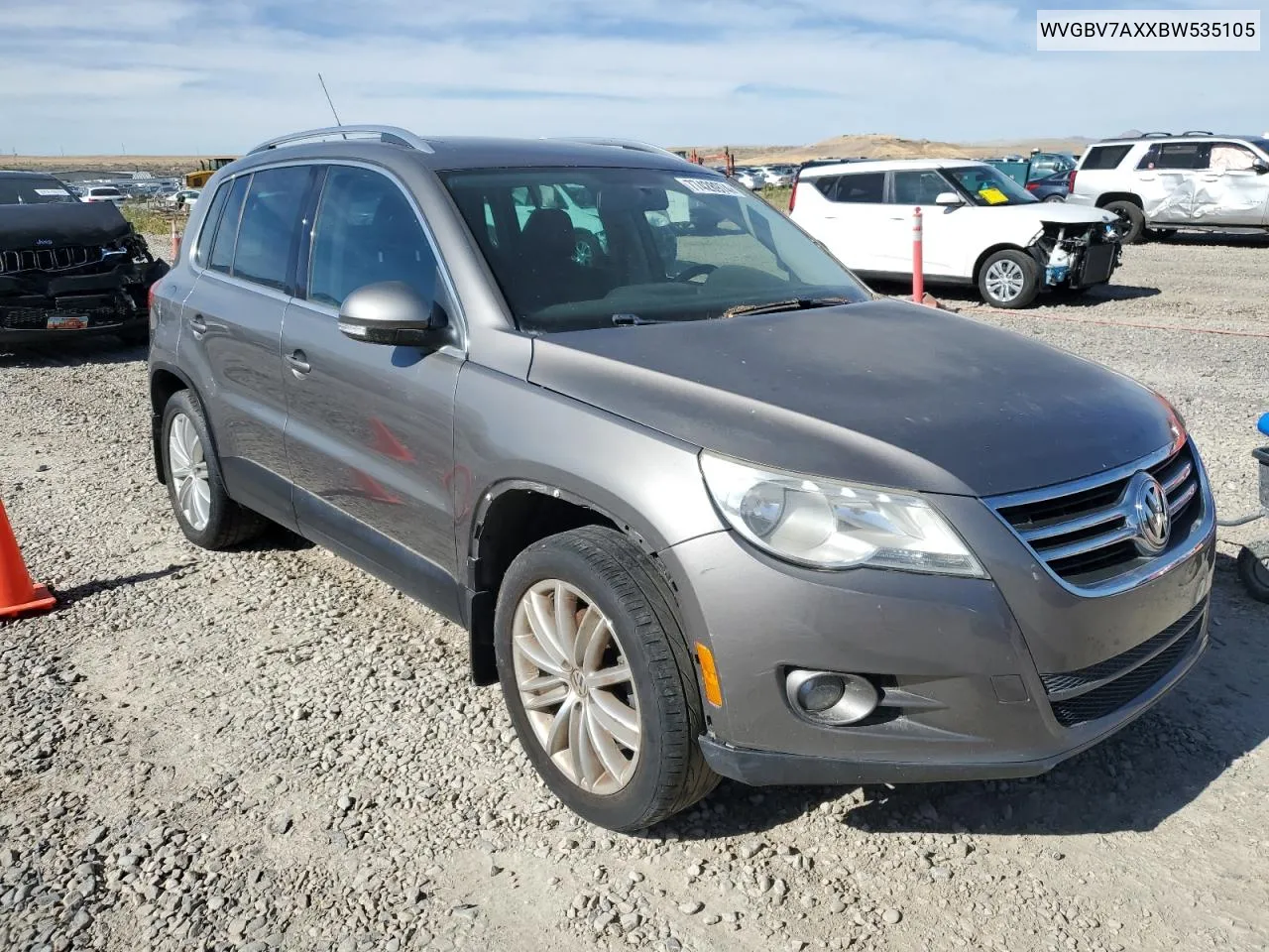 WVGBV7AXXBW535105 2011 Volkswagen Tiguan S