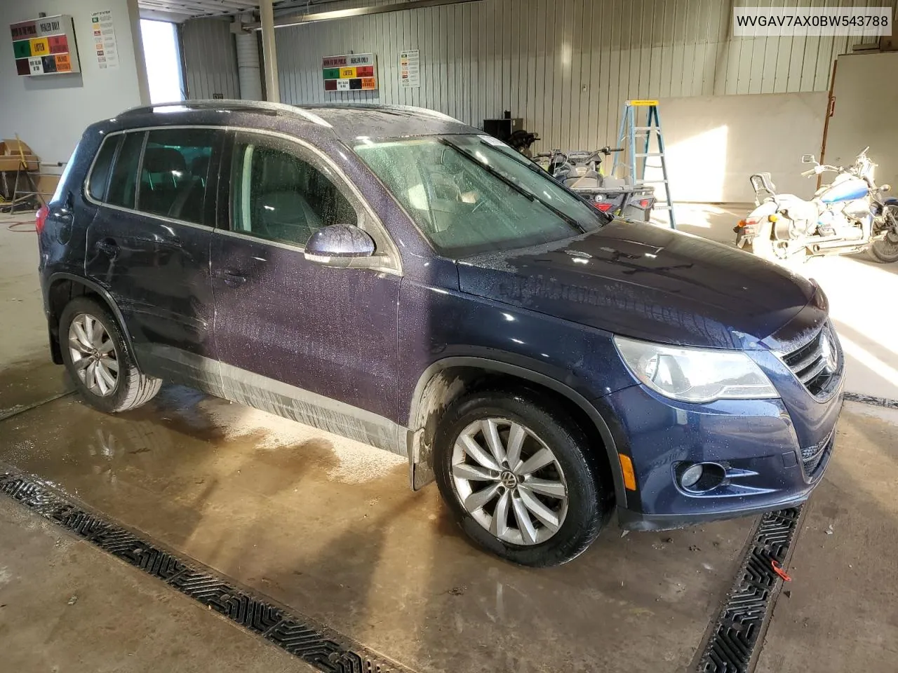 2011 Volkswagen Tiguan S VIN: WVGAV7AX0BW543788 Lot: 77477044