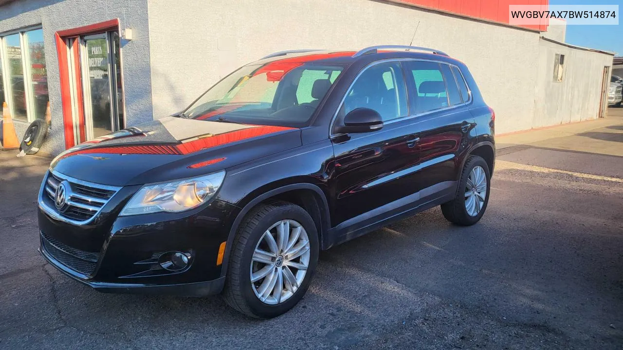 2011 Volkswagen Tiguan S VIN: WVGBV7AX7BW514874 Lot: 78085854