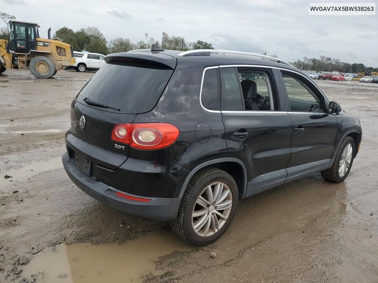 2011 Volkswagen Tiguan S VIN: WVGAV7AX5BW538263 Lot: 78719624