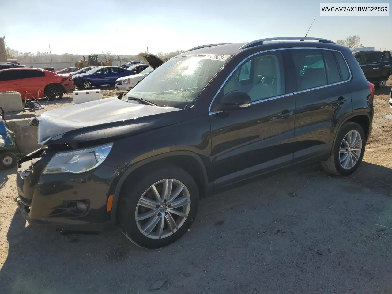 2011 Volkswagen Tiguan S VIN: WVGAV7AX1BW522559 Lot: 79253024