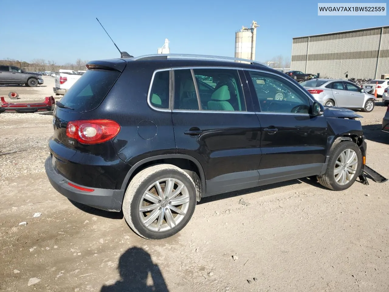 2011 Volkswagen Tiguan S VIN: WVGAV7AX1BW522559 Lot: 79253024