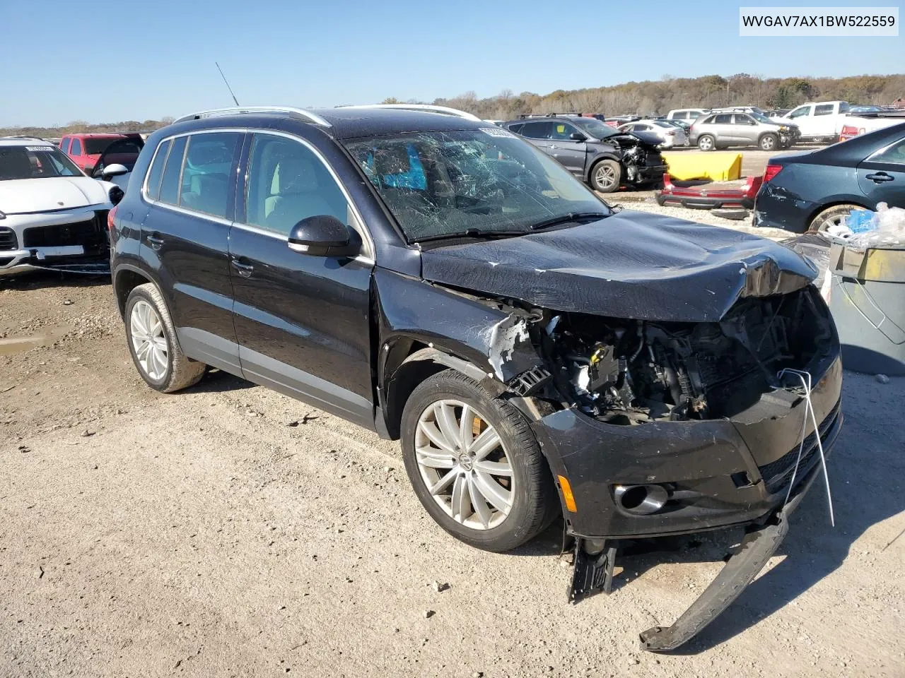 2011 Volkswagen Tiguan S VIN: WVGAV7AX1BW522559 Lot: 79253024