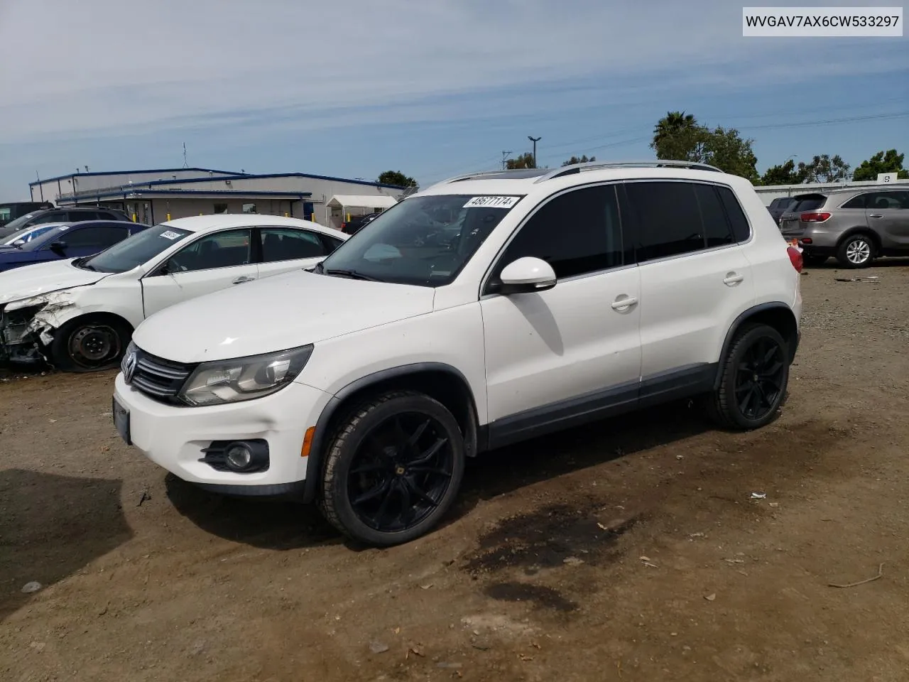 WVGAV7AX6CW533297 2012 Volkswagen Tiguan S