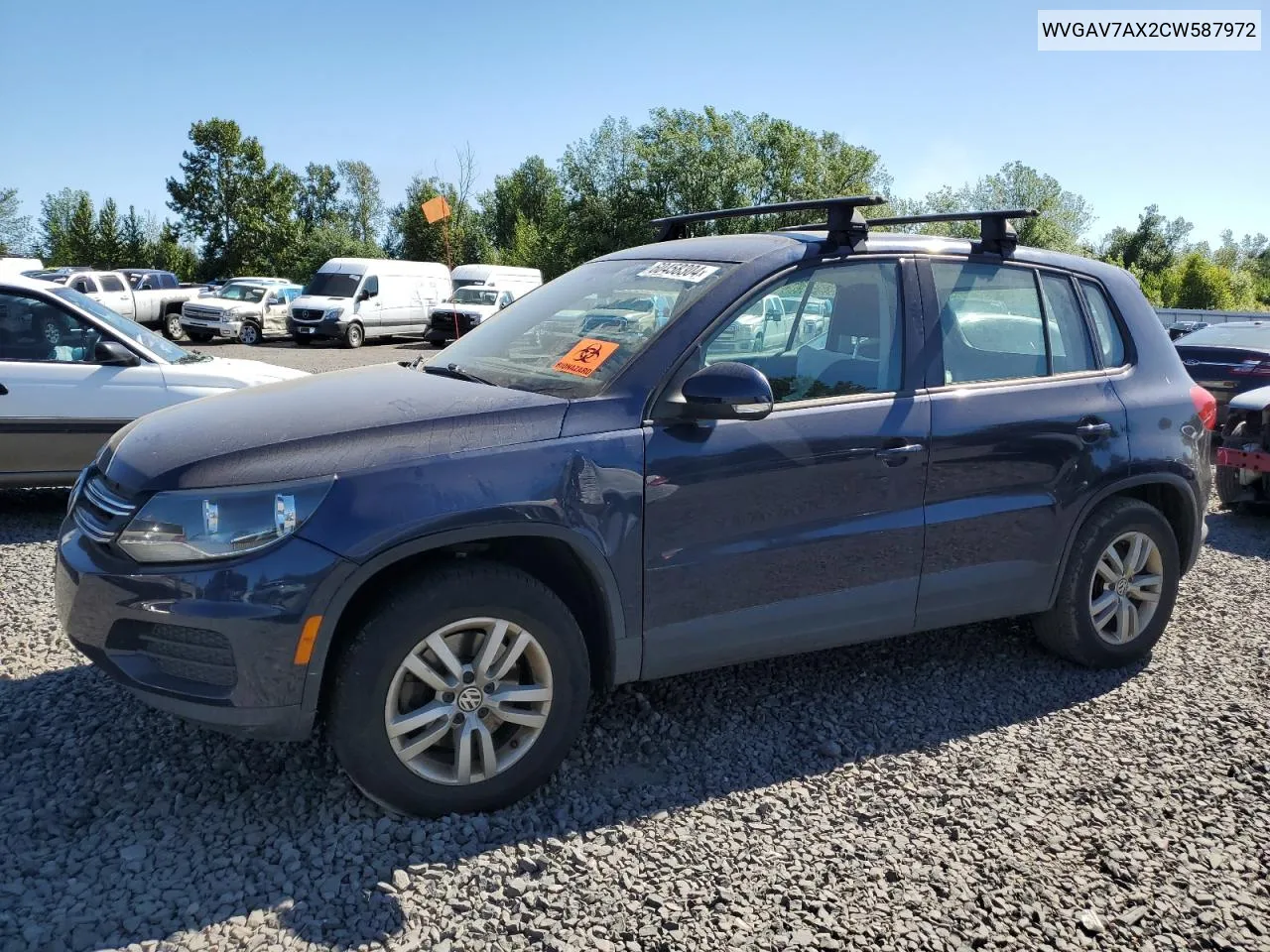 WVGAV7AX2CW587972 2012 Volkswagen Tiguan S