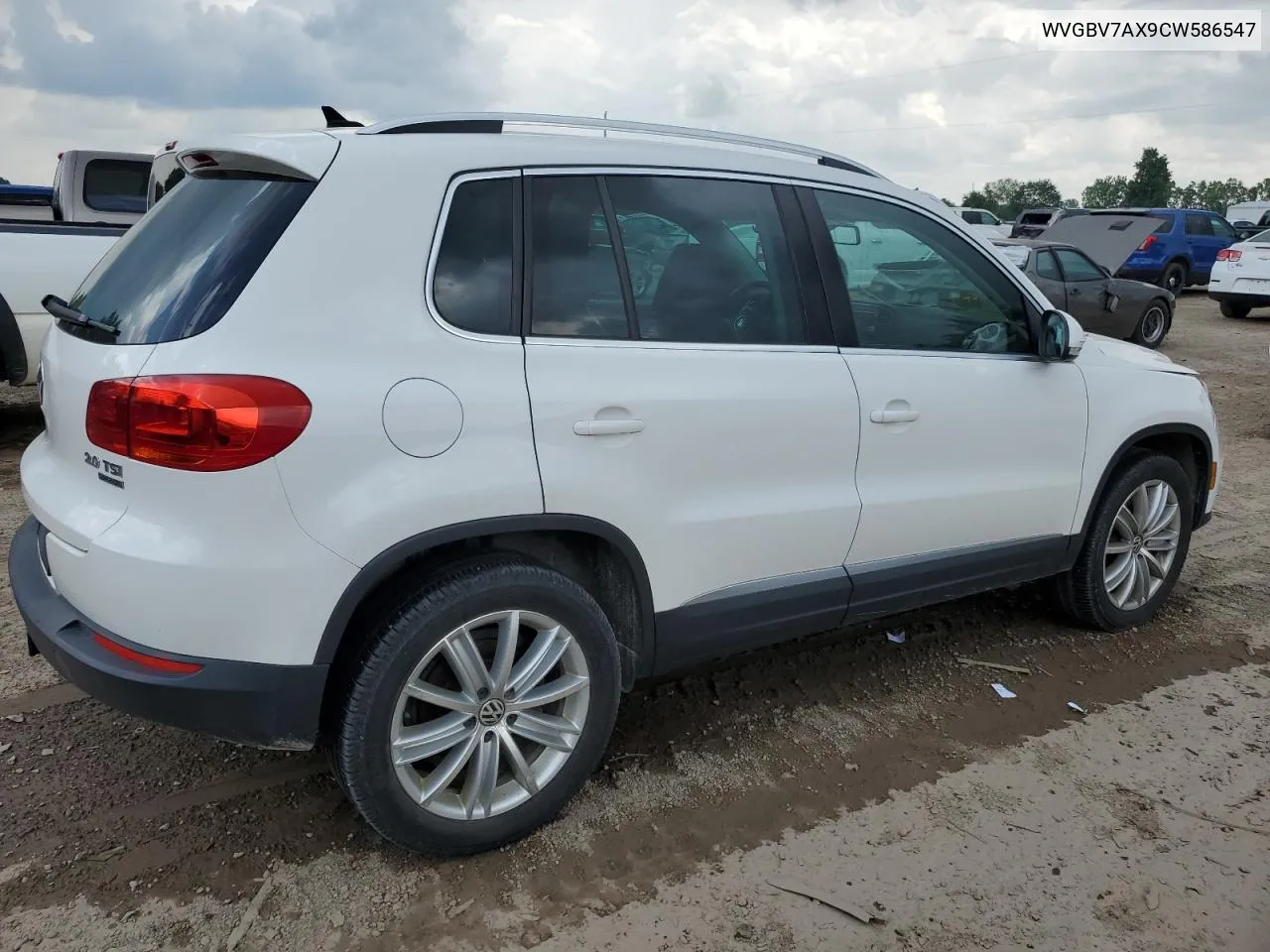 2012 Volkswagen Tiguan S VIN: WVGBV7AX9CW586547 Lot: 62626714