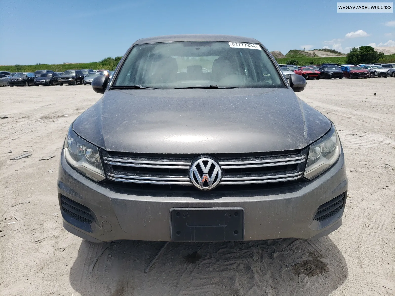 2012 Volkswagen Tiguan S VIN: WVGAV7AX8CW000433 Lot: 63277934